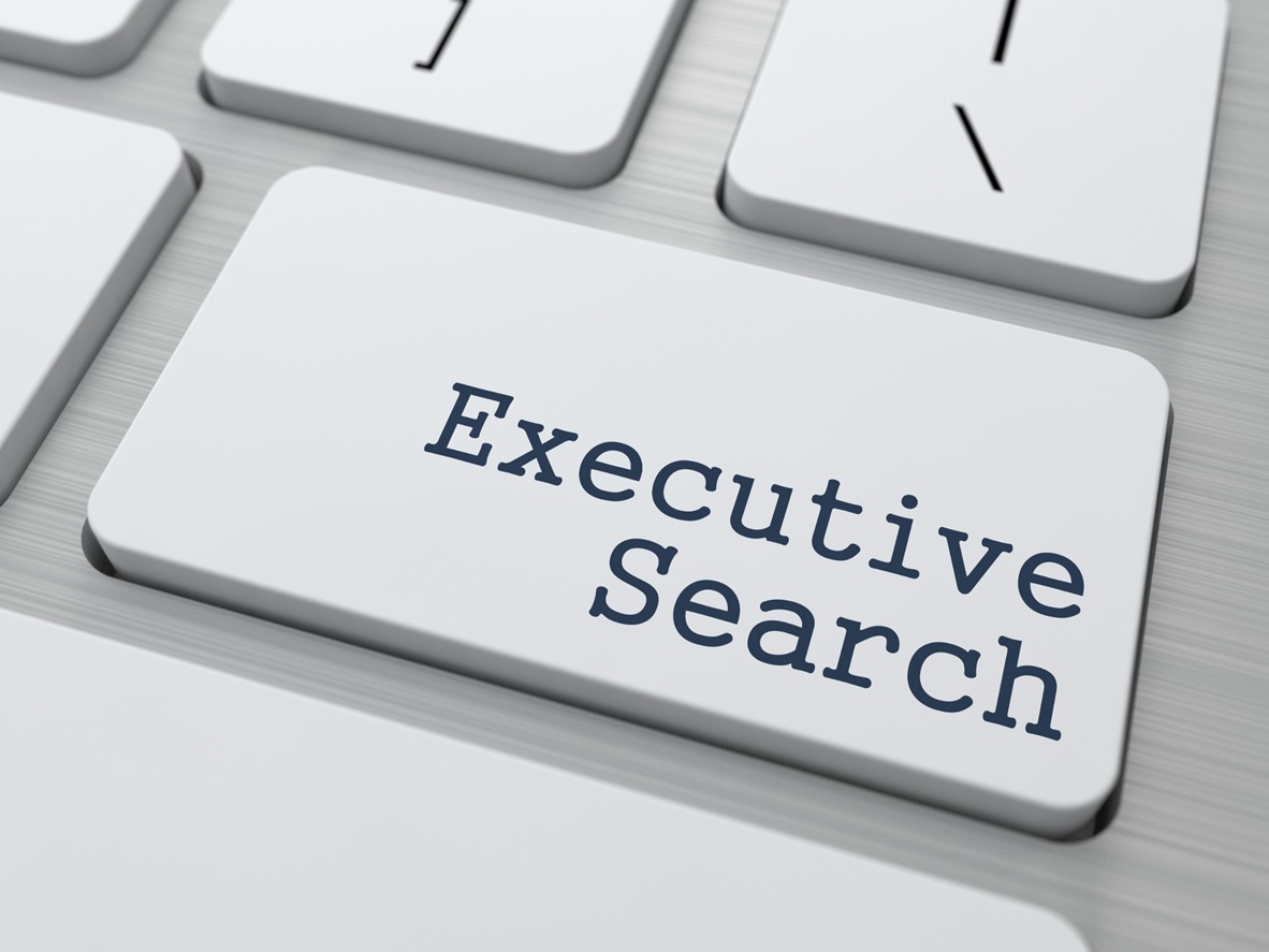 executive search on keyboard